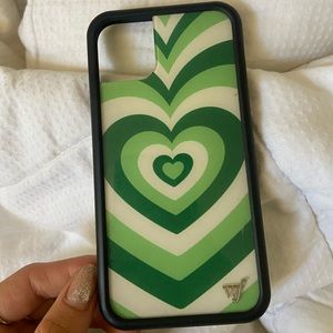 Wildflower iPhone 11 case Matcha Green Hearts💚